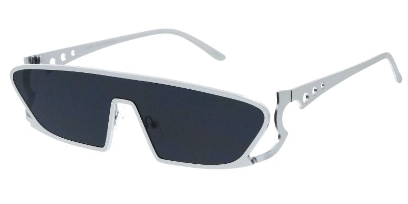 5277 Unisex Metal Small Futuristic Shield Frame – Sunny  display picture 1