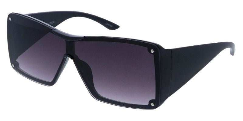 PASTL Retro Square Shield Sunglasses - Unisex UV 400 Protection Fashion Shades