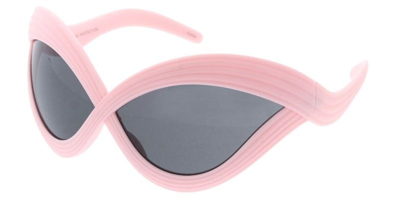 80680 Unisex Plastic Large Wrap Around Futuristic Criss  display picture 1