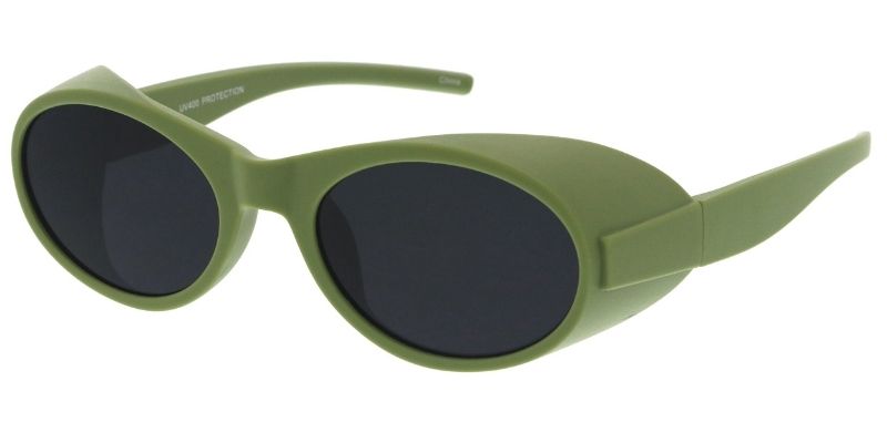 80789 Unisex Plastic Medium Oval Frame w/ Side Shields – Sunny