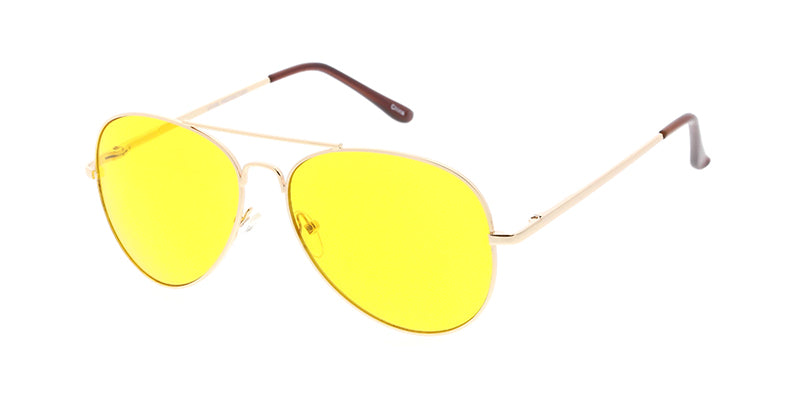 Aviator glasses yellow lenses cheap