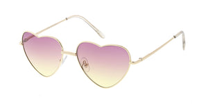 3613HRT Women's Metal Small Wire Heart Frame w/ Two Tone Lens