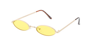 4794COL Unisex Metal Retro 90s Small Oval Frame w/ Color Lens