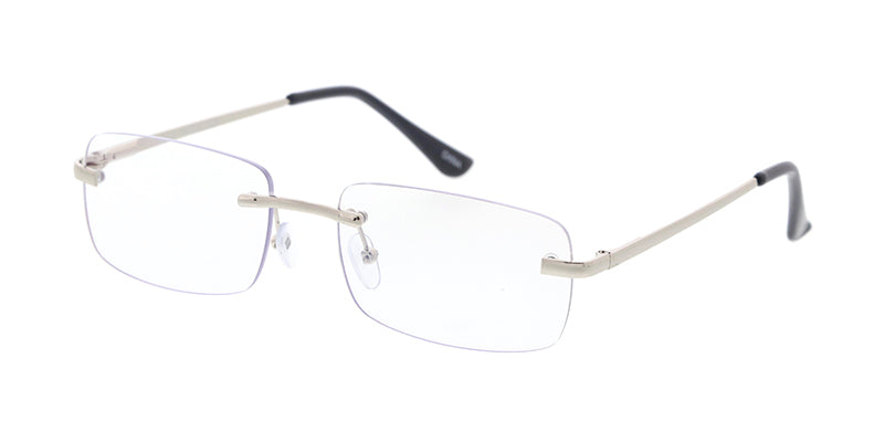 goggles without frame 5023BLF/CLR Unisex Metal Small 90s Vintage Inspired Rimless Blue Light –  Sunny Sunglasses