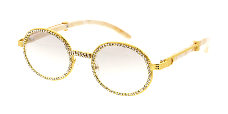 5083RH Unisex Metal Medium Oval Vintage Inspired Rhinestone  display picture 2