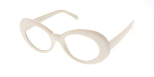 7333CLR Women's Plastic '90s Retro Round Frame w/ Clear Lens Clout Goggles