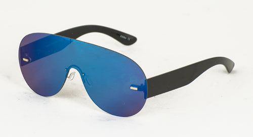 3970RV Unisex Plastic Round Shield w/ Color Mirror Lens