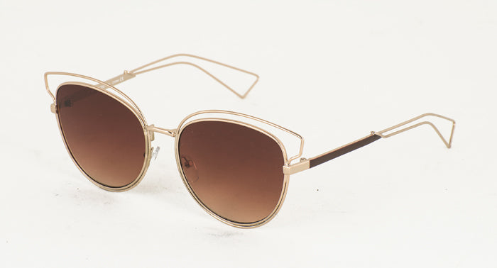 4051 Women's Metal Large Wire Cat Eye Frame