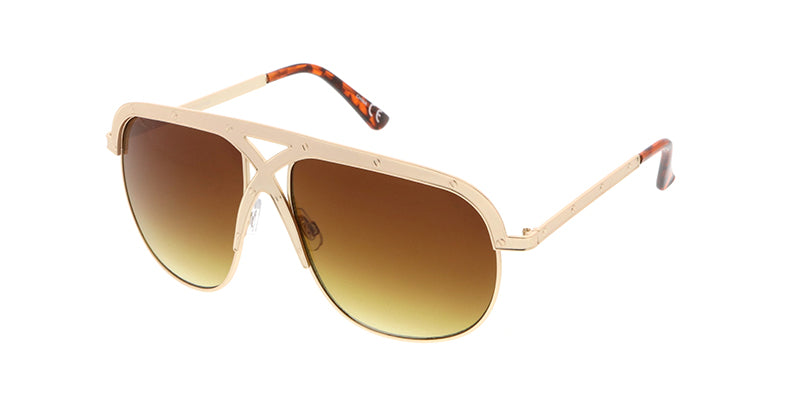 4374 Unisex Retro Metal Criss Cross Frame