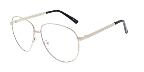 4452CLR Unisex Metal Round Frame w/ Clear Lens