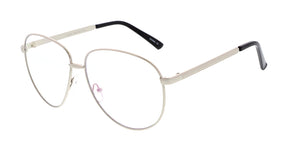 4452CLR Unisex Metal Round Frame w/ Clear Lens