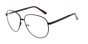 4452CLR Unisex Metal Round Frame w/ Clear Lens