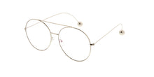 4613CLR Unisex Metal Large Aviator w/ Clear Lens