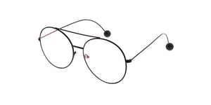 4613CLR Unisex Metal Large Aviator w/ Clear Lens