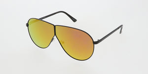 4615RV Unisex Metal Standard Aviator w/ Color Mirror Lens