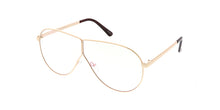 4618CLR Unisex Metal Standard Aviator w/ Clear Lens