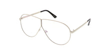 4618CLR Unisex Metal Standard Aviator w/ Clear Lens