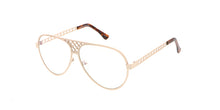 4620CLR Unisex Metal Standard Aviator w/ Clear Lens