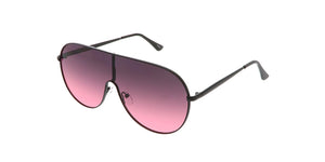 4629 Unisex Metal Standard Shield Aviator w/ Color Lens