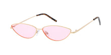 4861COL Women's Metal Small Thin Cat Eye Frame w/ Color Lens