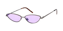 4861COL Women's Metal Small Thin Cat Eye Frame w/ Color Lens