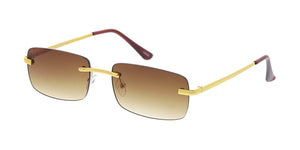 5022 Unisex Metal Medium Rimless Rectangular Frame