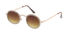 5072RH Unisex Medium Round Rhinestone Encrusted Frame