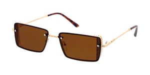 5099 Unisex Metal Medium '90s Vintage Inspired Rimless Frame