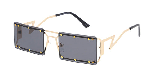 5116 Women's Metal Medium Vintage Inspired Square Frame