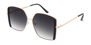 5137 Women's Metal Large Vintage Inspired Square Frame