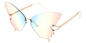 5189 Women's Metal Large Frame w/ Butterfly Shaped Lens