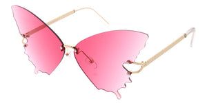 5189 Women's Metal Large Frame w/ Butterfly Shaped Lens
