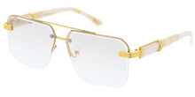 5209 Unisex Metal Large Aviator Frame w/ Metal Accents On Temple