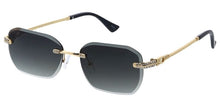 5243RH Unisex Metal Medium Rectangular Rimless Frame w/ Diamond Cut Lens & Rhinestone Accent