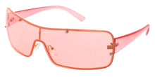 5267COL Unisex Metal Small Y2K Inspired Shield Frame w/ Colored Lens