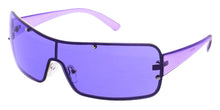 5267COL Unisex Metal Small Y2K Inspired Shield Frame w/ Colored Lens