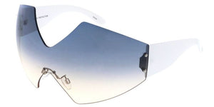 5279 Unisex Plastic Large Y2K Inspired Shield Frame