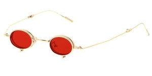 5281 Unisex Metal Miniature Round Frame w/ Foldable arms & Flip Down Lens ( For Adults )