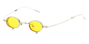 5281 Unisex Metal Miniature Round Frame w/ Foldable arms & Flip Down Lens ( For Adults )