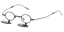5281 Unisex Metal Miniature Round Frame w/ Foldable arms & Flip Down Lens ( For Adults )