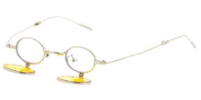 5281 Unisex Metal Miniature Round Frame w/ Foldable arms & Flip Down Lens ( For Adults )