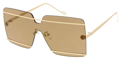 5293 Unisex Metal Large Square Shield