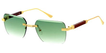 5303 Unisex Metal Small Vintage Inspired Square Rimless Frame