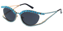 5311RH Women's Large Cat Eye Vintage Inspired Rhinestone Encrusted Frame