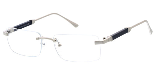 5339CLR Unisex Metal Medium Vintage Inspired Rectangle Frame w/ Clear Lens