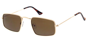5354 Unisex Medium Metal Vintage Inspired Rectangular Frame