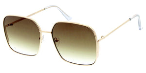5363 Unisex Large Metal Vintage Inspired Square Frame