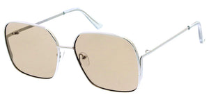 5363 Unisex Large Metal Vintage Inspired Square Frame
