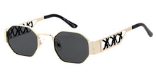 5402 Unisex Metal Vintage Medium Geometrical Frame w/ Netted Arms