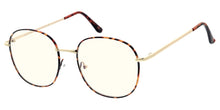 5408BLF/CLR Unisex Large Metal Hipster Round Frame Blue Light Filtering Computer Glasses